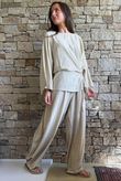 Lindin Linen Blend Kimono Top Washed Sandstone